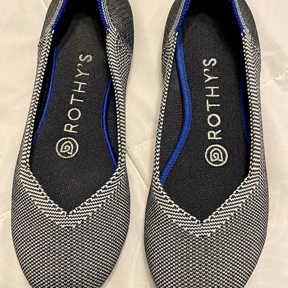 Rothy's Grey Mist Flats Size 5
